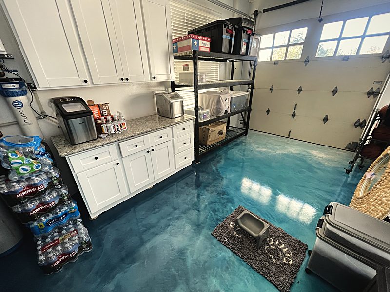 Epoxy and hardwood floors by I PAINT CO.
